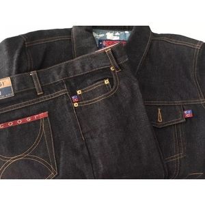 Pre-owned COOGI Black Denim Jacket & Jeans